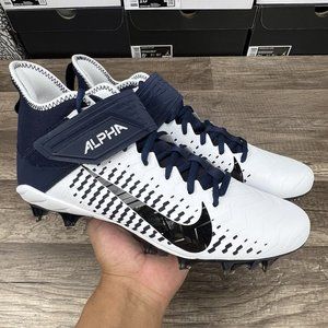 Nike Alpha Menace Pro 2 Football White/Black-College Navy BV3945-102 Size 11.5